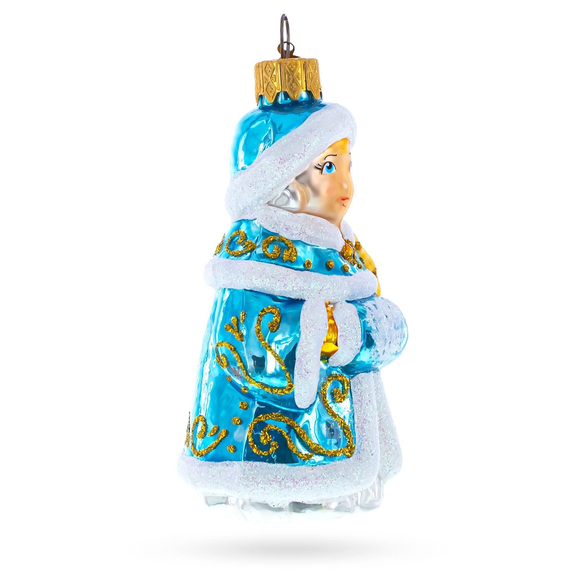 Snigurochka Snow Maiden Glass Christmas Ornament