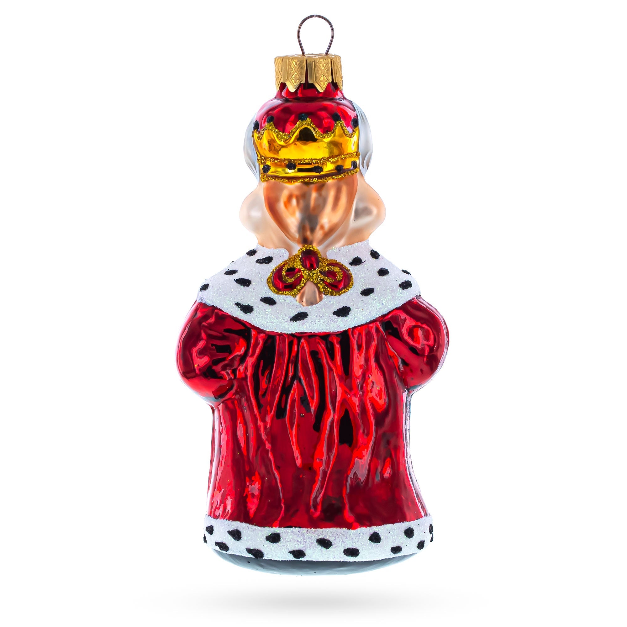 Bull The King Glass Christmas Ornament