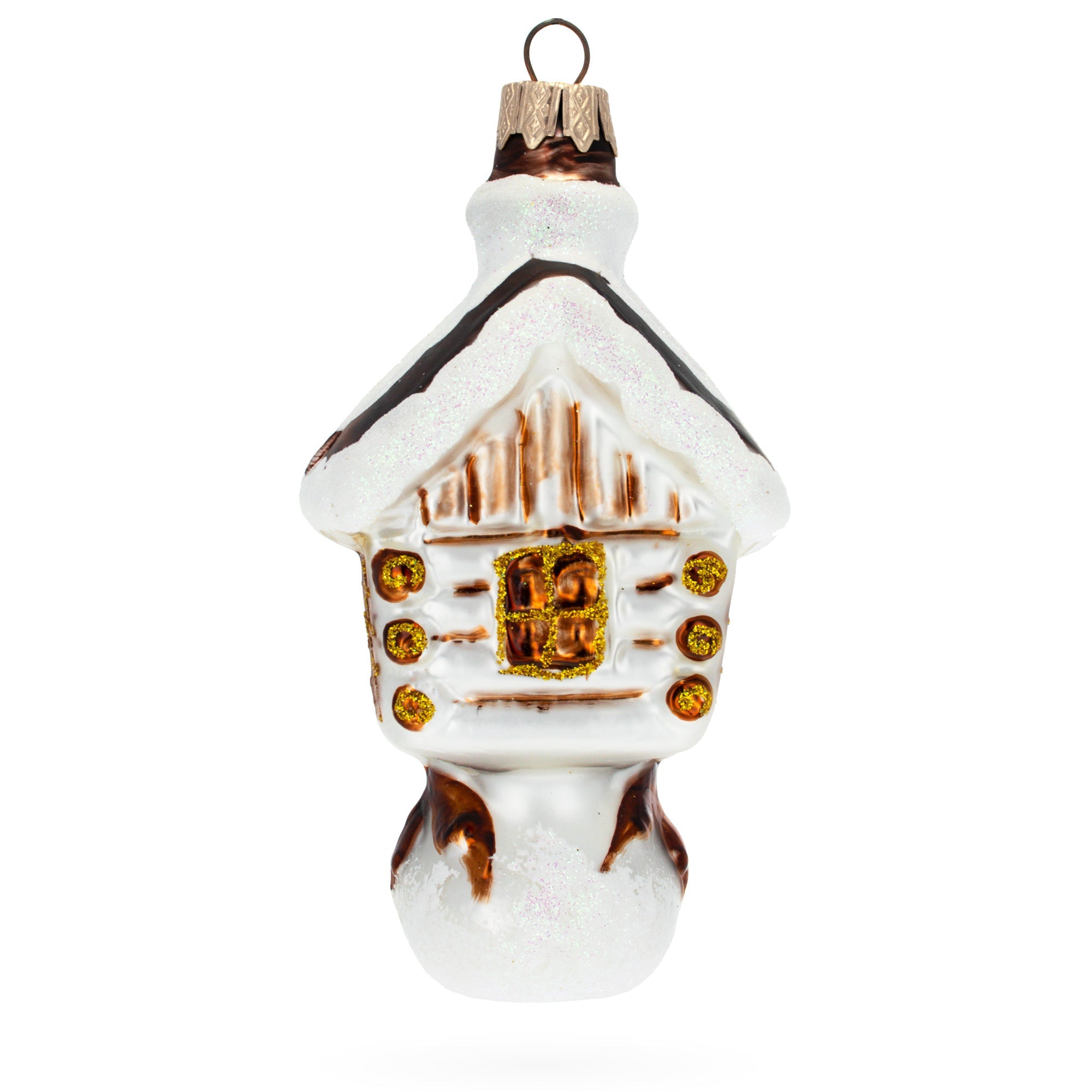 Chicken Legs Hut Glass Christmas Ornament