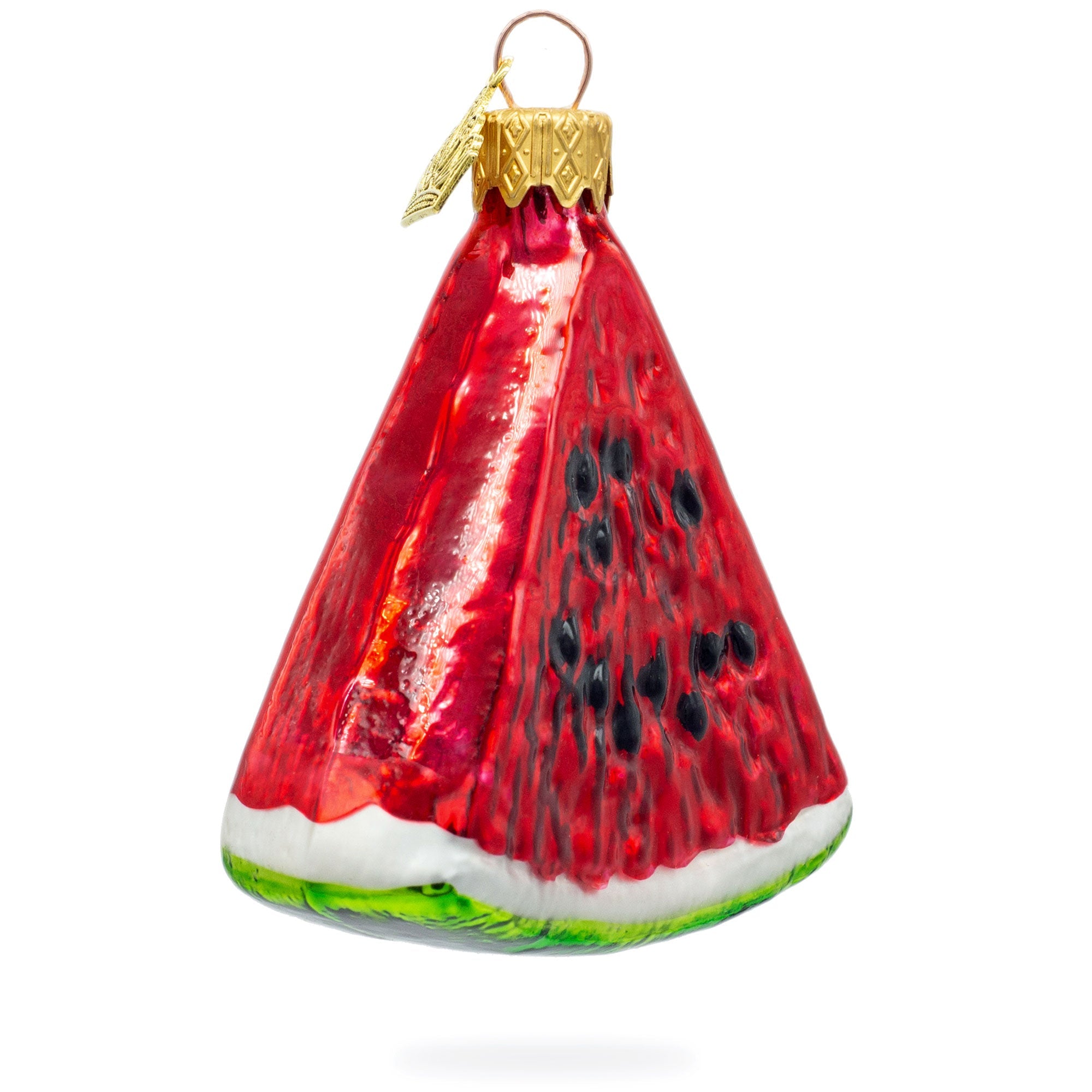 Watermelon Slice Glass Christmas Ornament