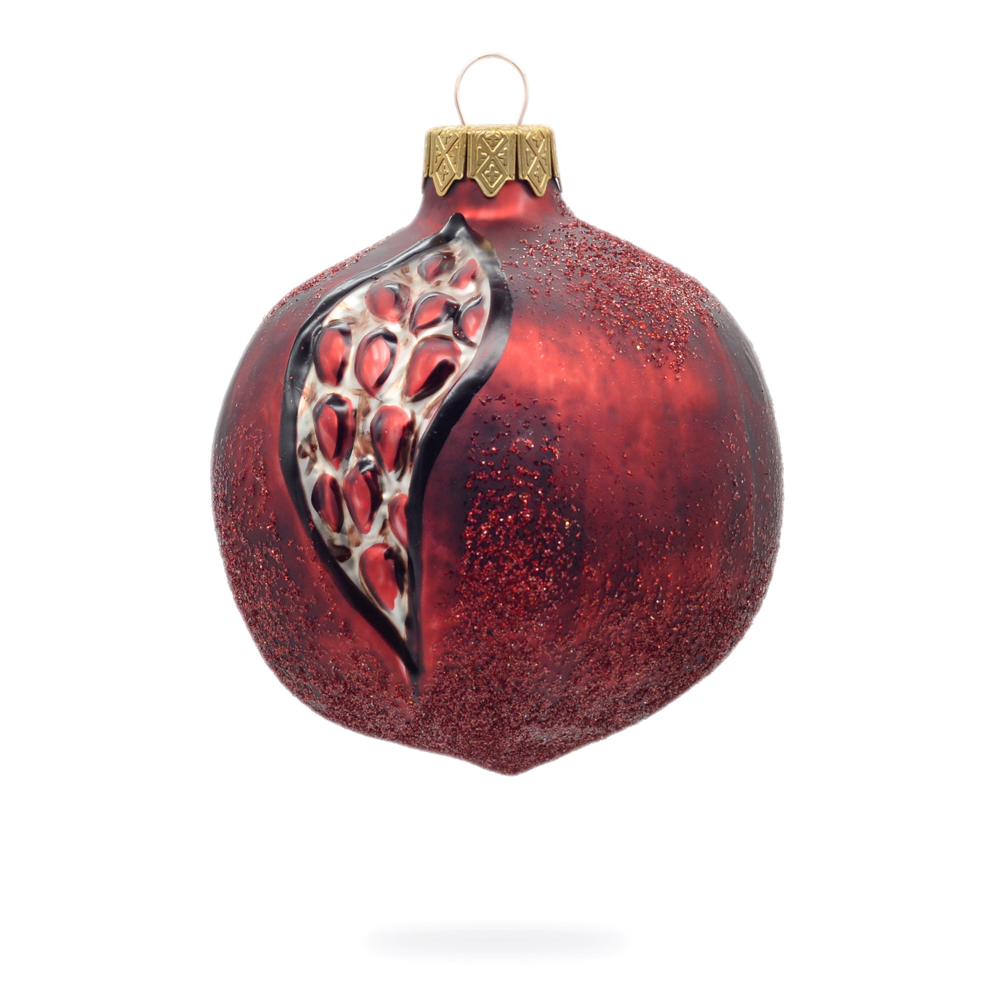 Pomegranate Glass Christmas Ornament