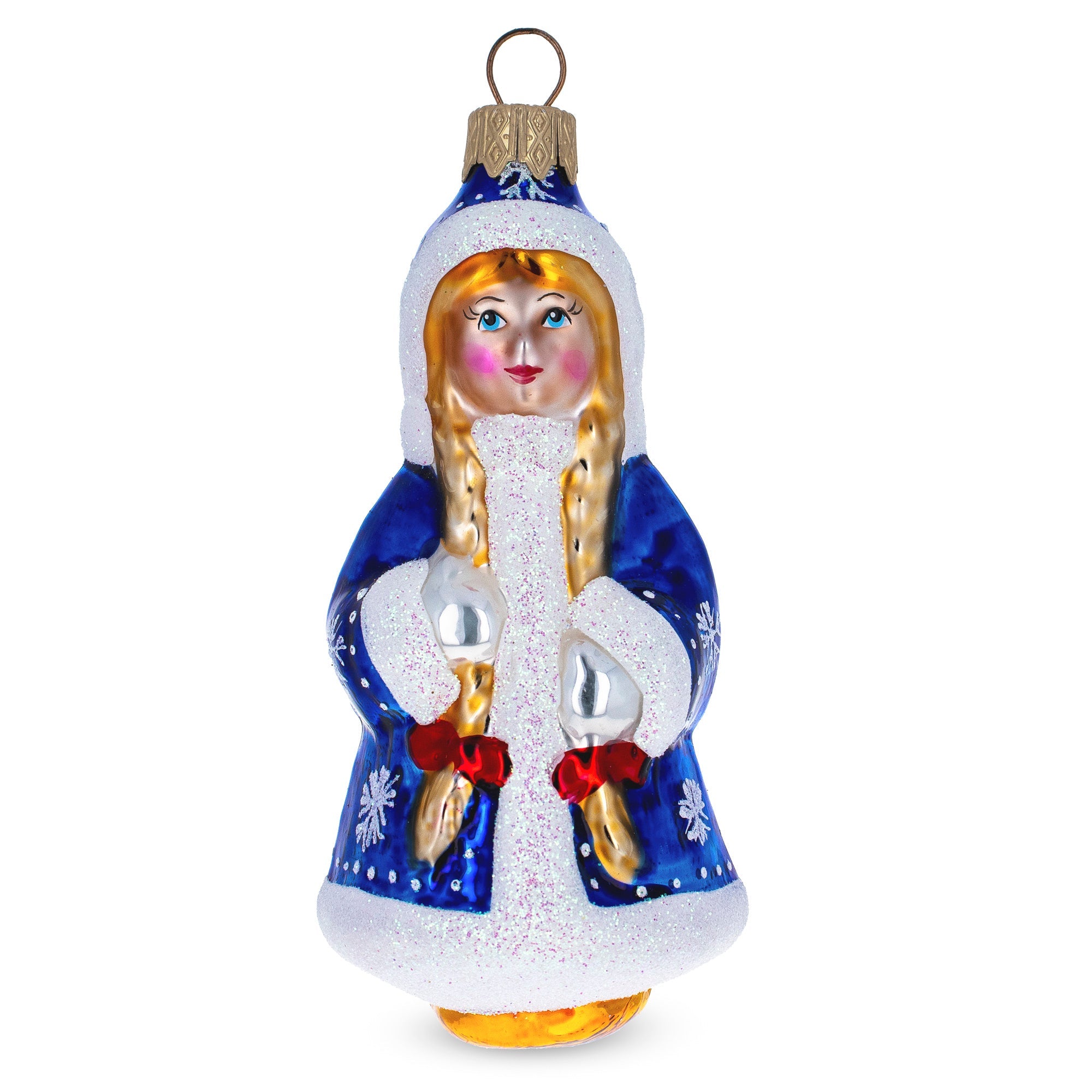 Snegurochka The Snow Maiden Glass Christmas Ornament