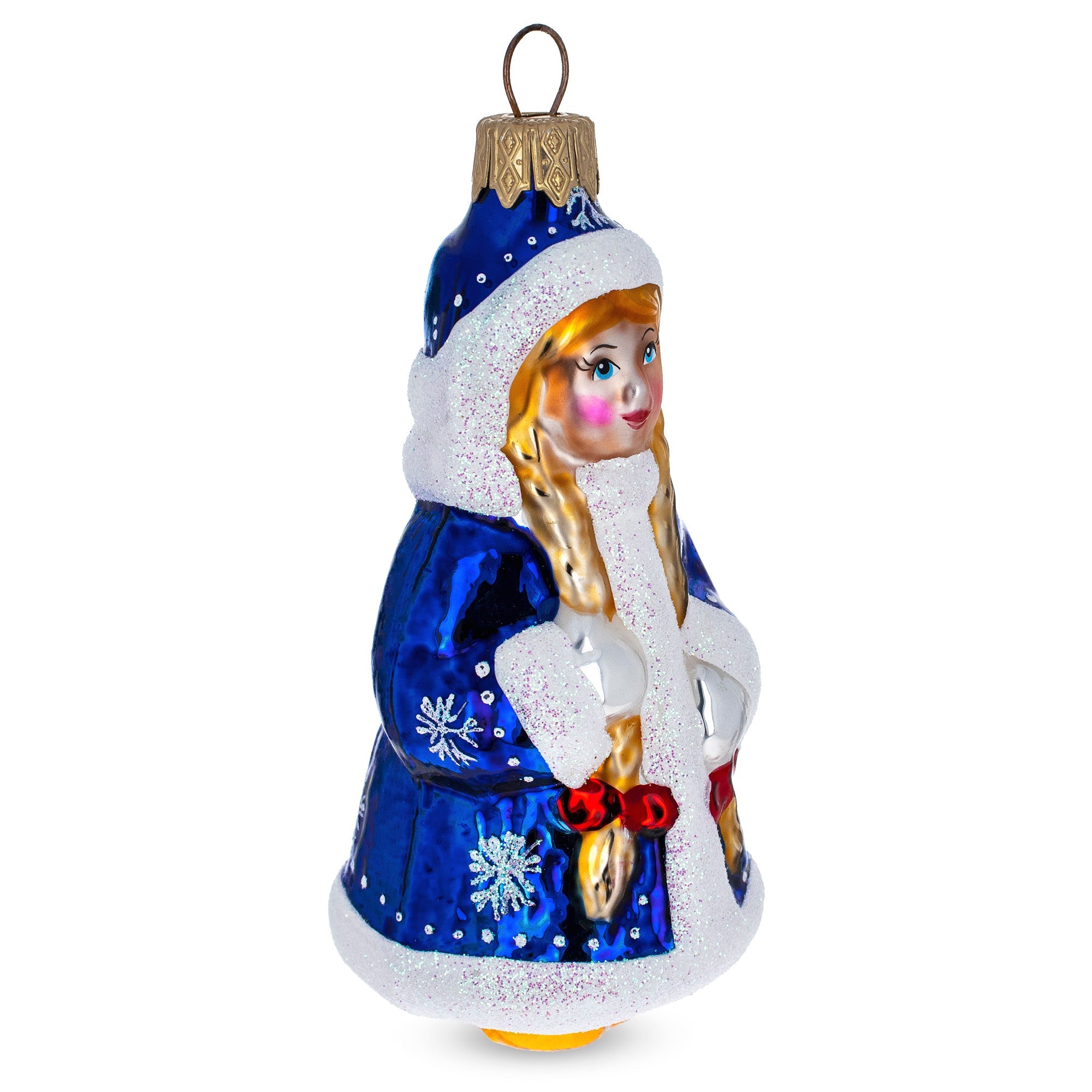 Snegurochka The Snow Maiden Glass Christmas Ornament