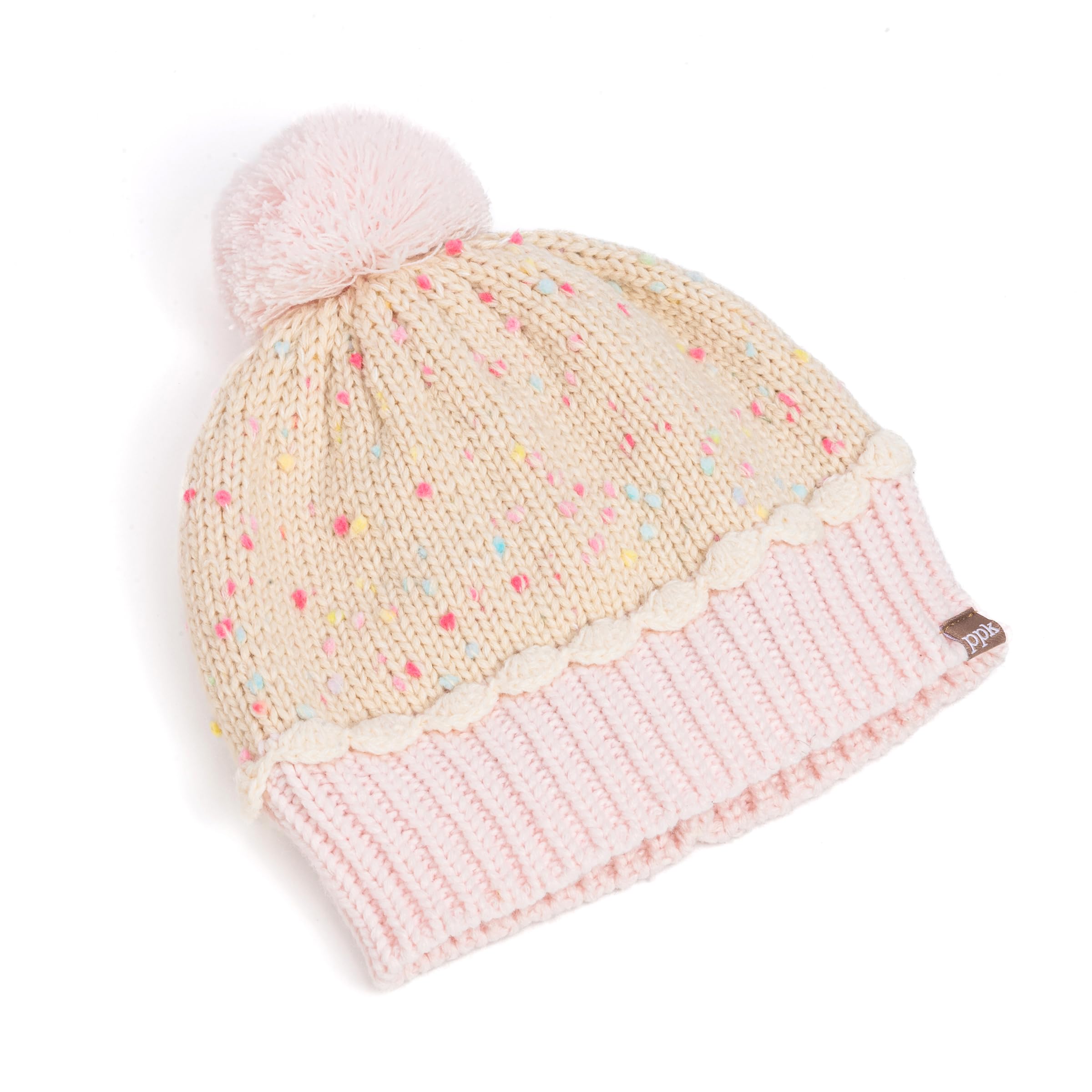 Cupcake Shaped Knit Beanie Hat For Children 1-12 Y, Cute Novelty Design, Premium Quality