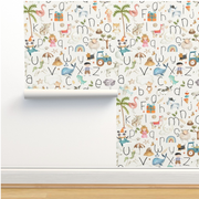 One Of A Kind Abc Wallpaper - Nursery Wall Decor Wallpapers