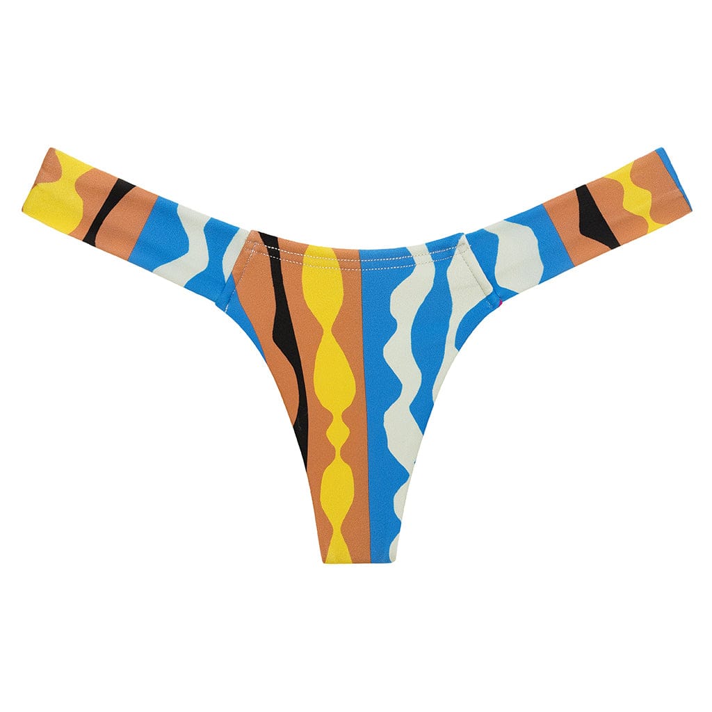 Abstract Added Coverage Uno Bikini Bottom