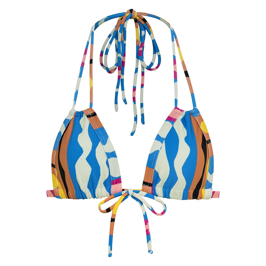 Abstract Euro Bow Bikini Top