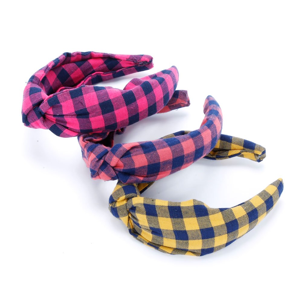 Girls Headband- Classic Plaid (age 3-12y)