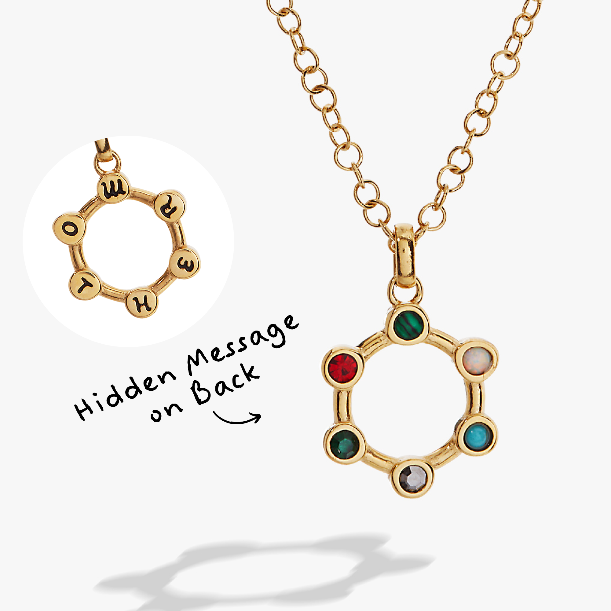 Mother Hidden Message Acrostic Necklace