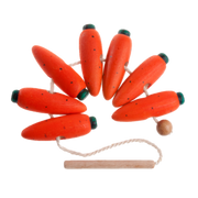Wooden Carrots Lacing Toy