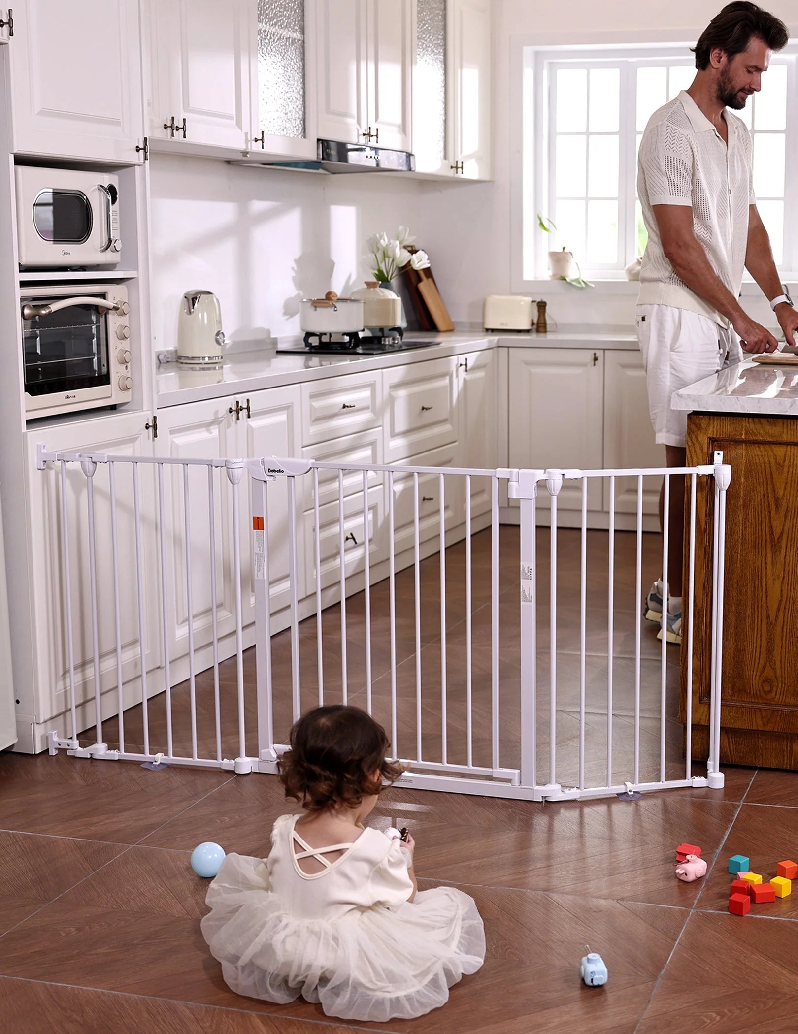 Adaptizone | Extra Wide Multi-purpose Safety Gate For Irregular Spaces(72''-104'')