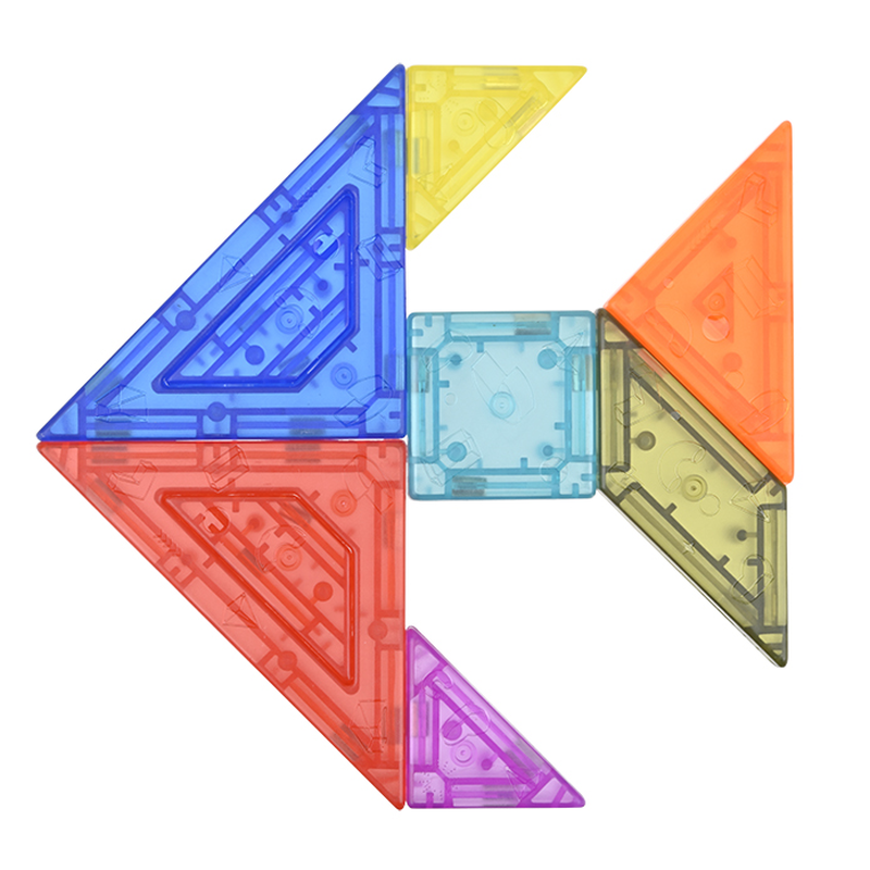 Magnetic 9-piece Tangram Puzzle Challenge