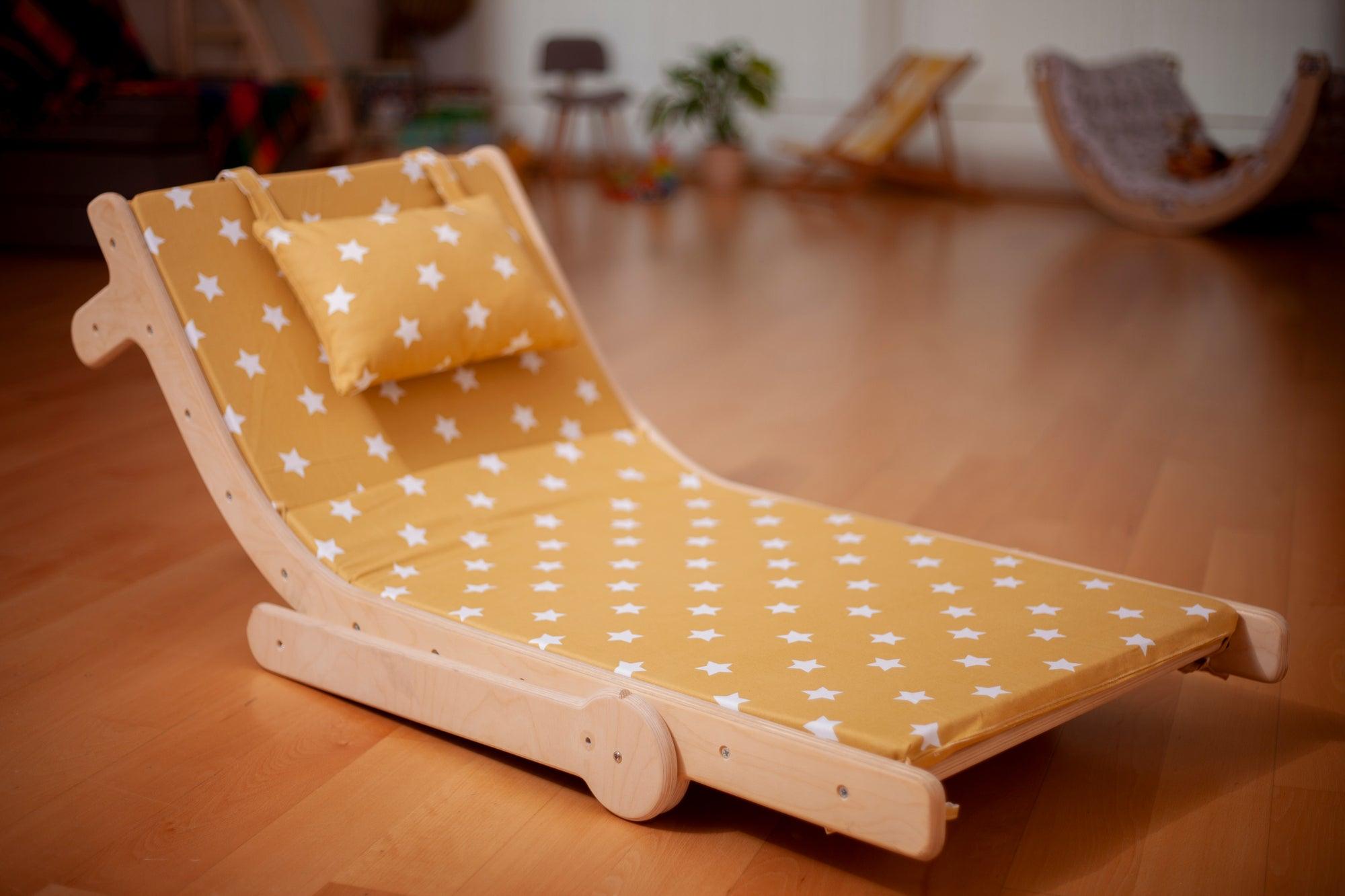 Adjustable Lounge Chair With Comfy Pad For Kids