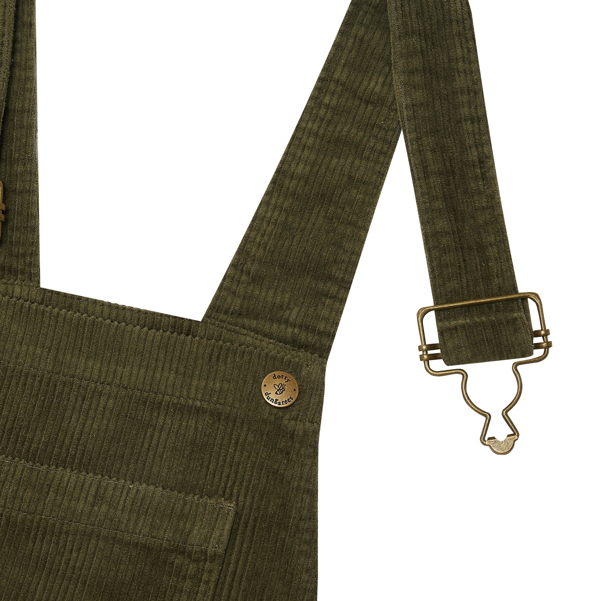 Adult Khaki Chunky Cord Dungarees