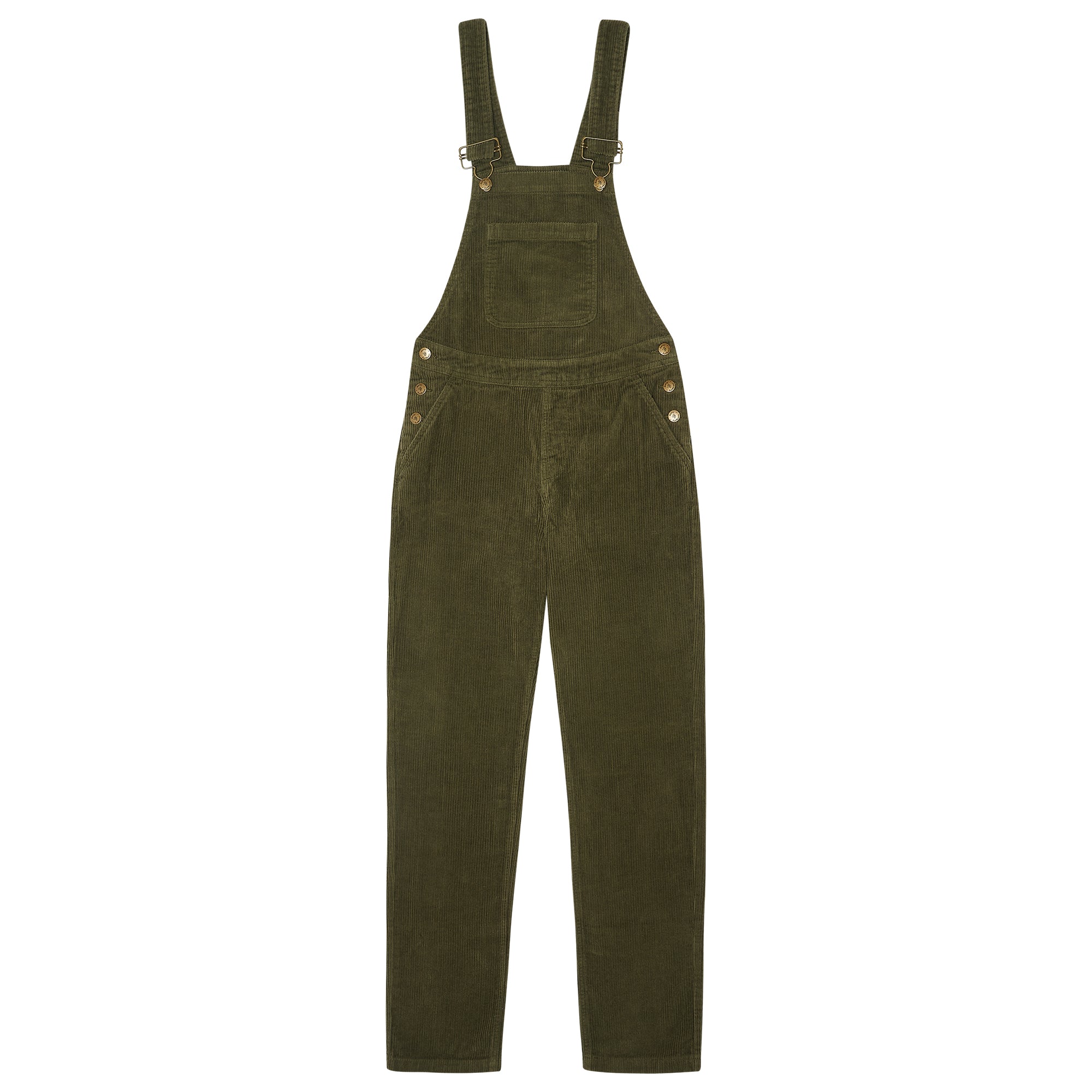 Adult Khaki Chunky Cord Dungarees