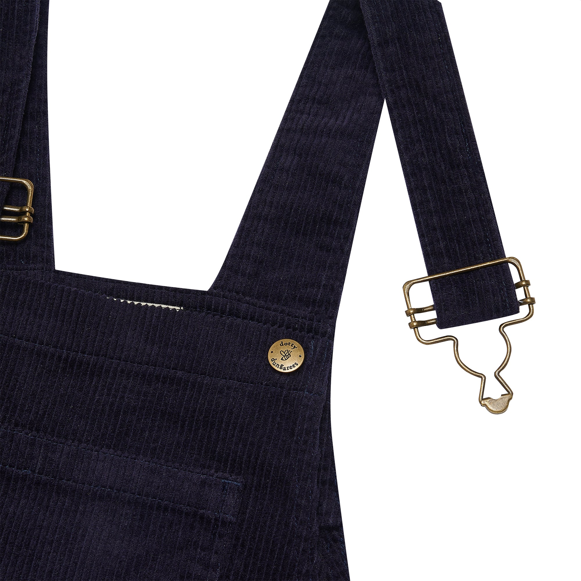 Adult Navy Chunky Cord Dungarees