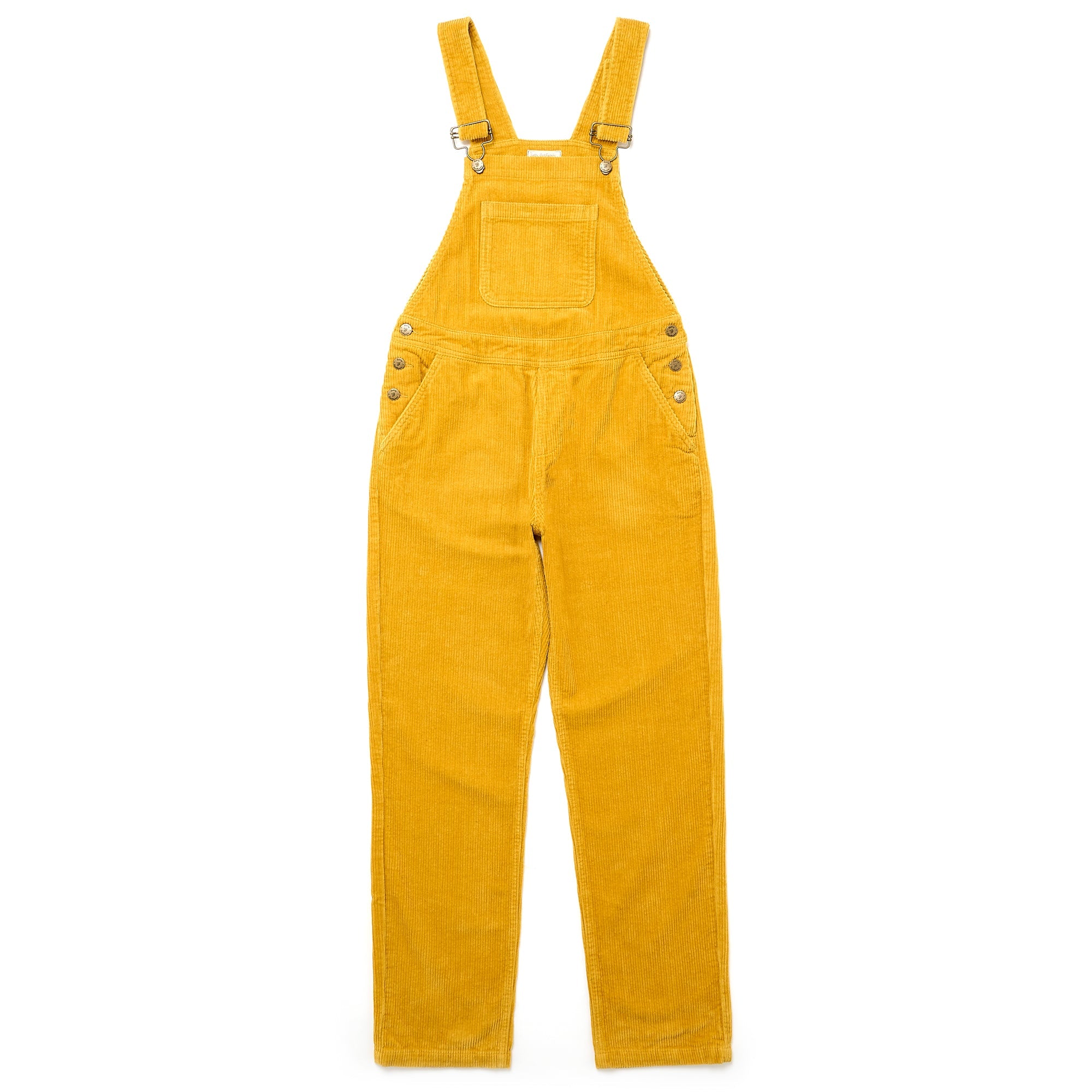 Adult Ochre Chunky Cord Dungarees