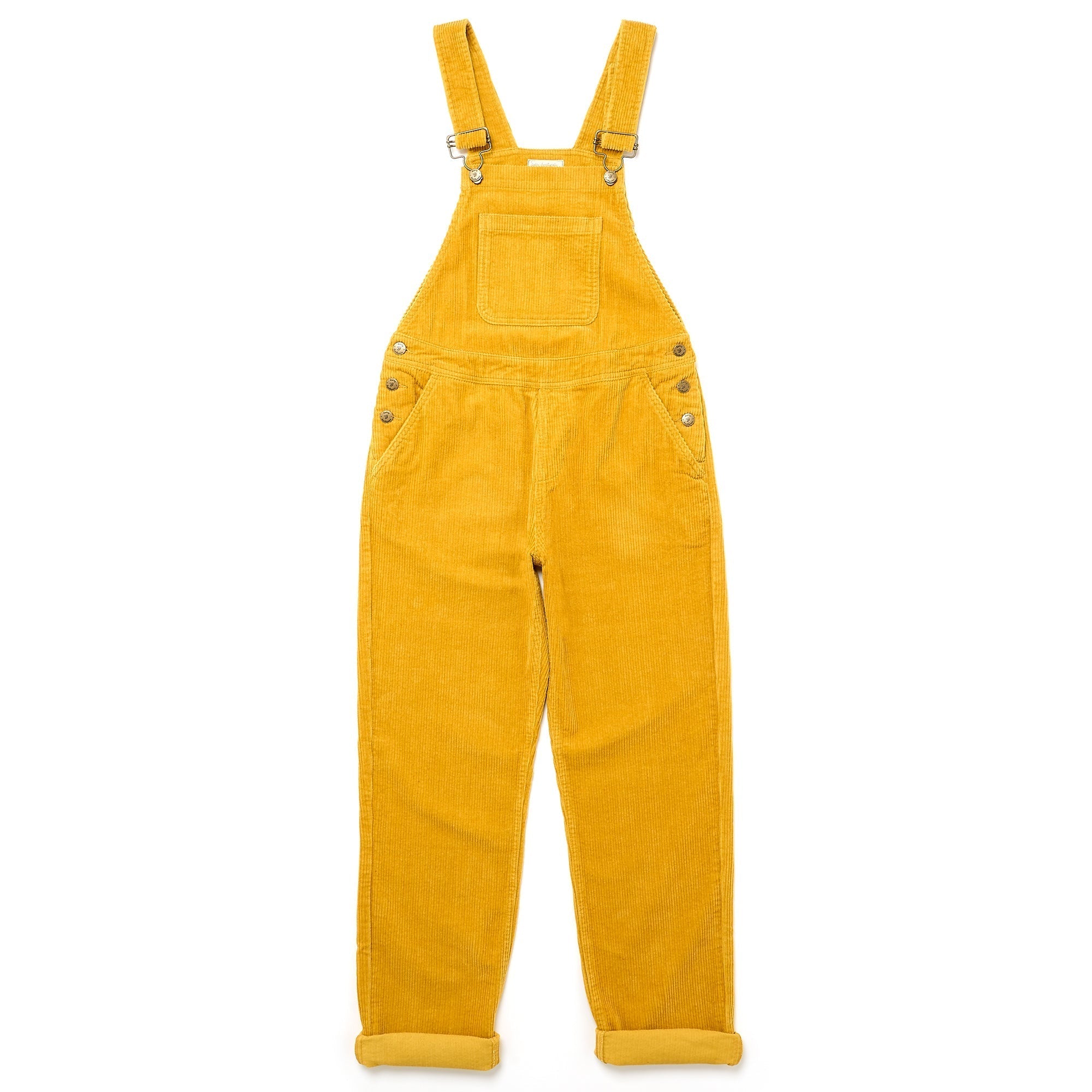 Adult Ochre Chunky Cord Dungarees