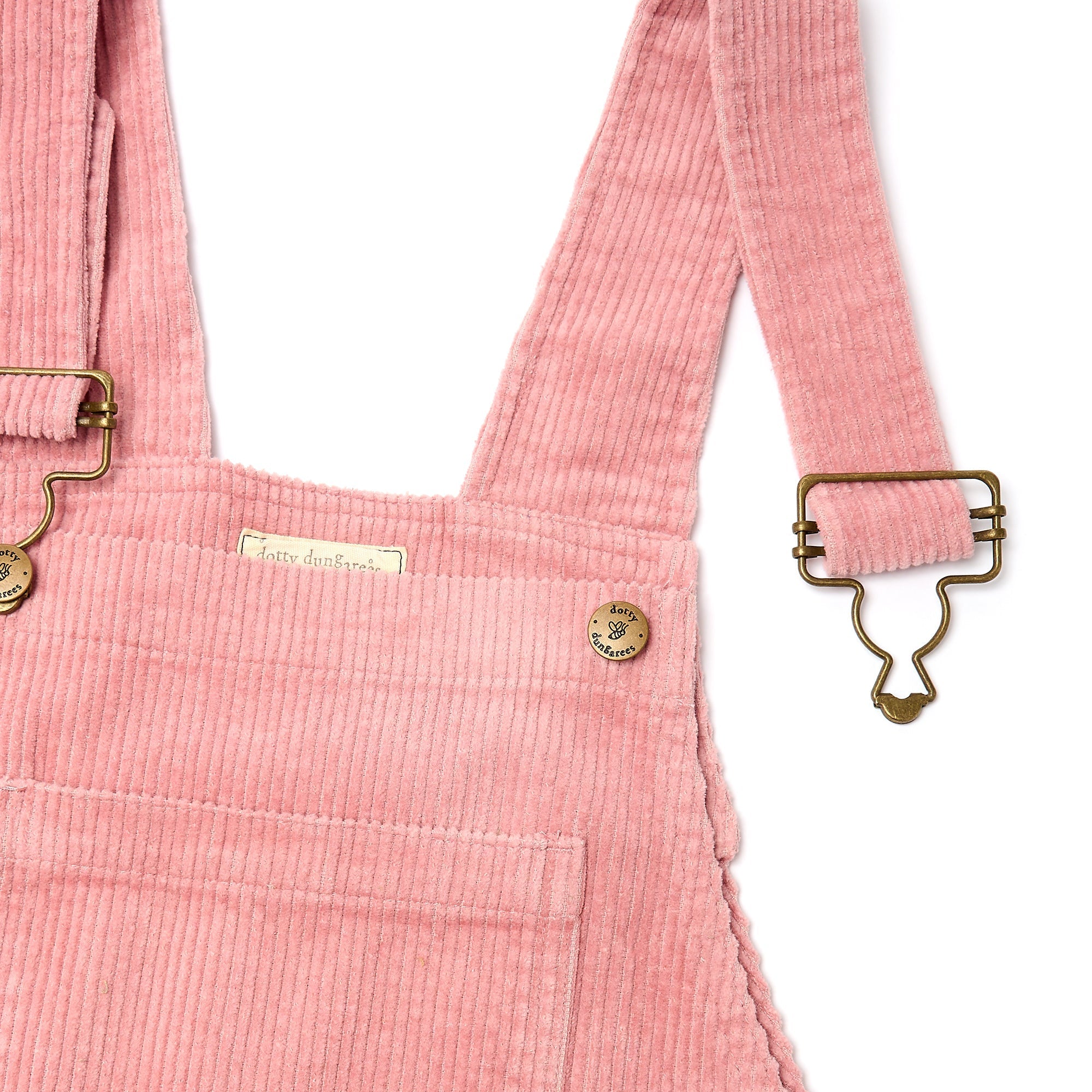 Adult Pink Chunky Cord Dungarees