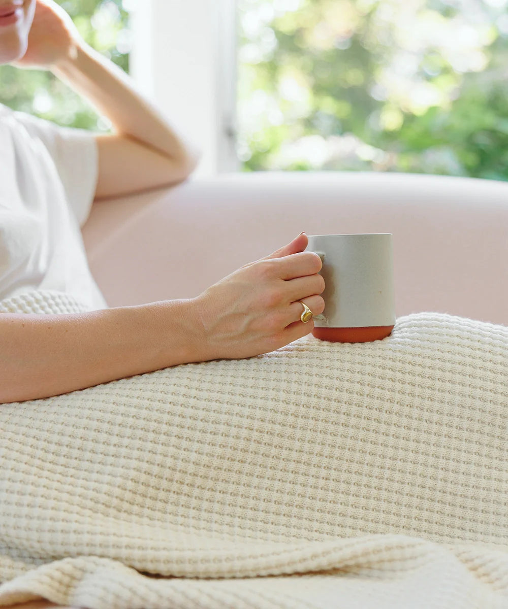 Adult Popcorn Blanket - Cream
