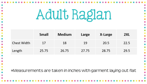 Adult Ruffle Raglan Shirt