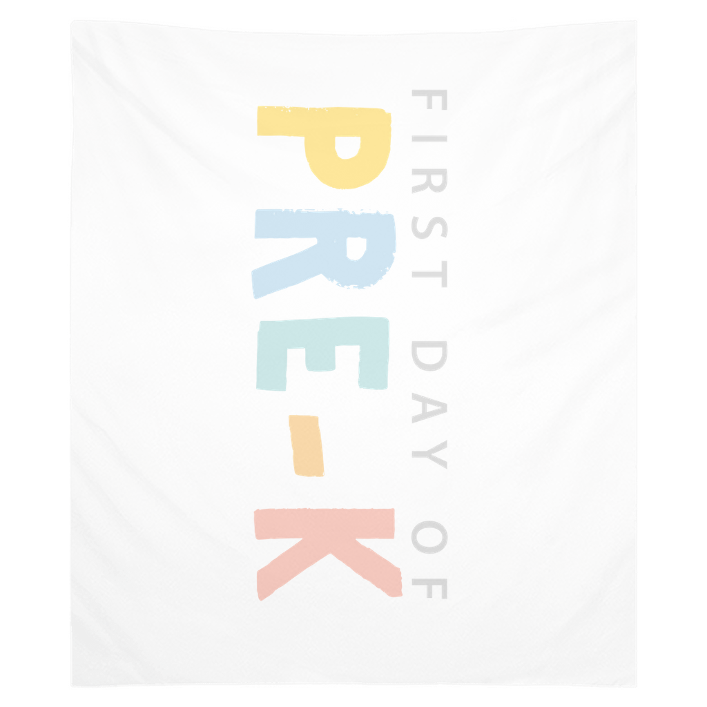 First Day Of Prek Tapestry, First Day Of School Banner
