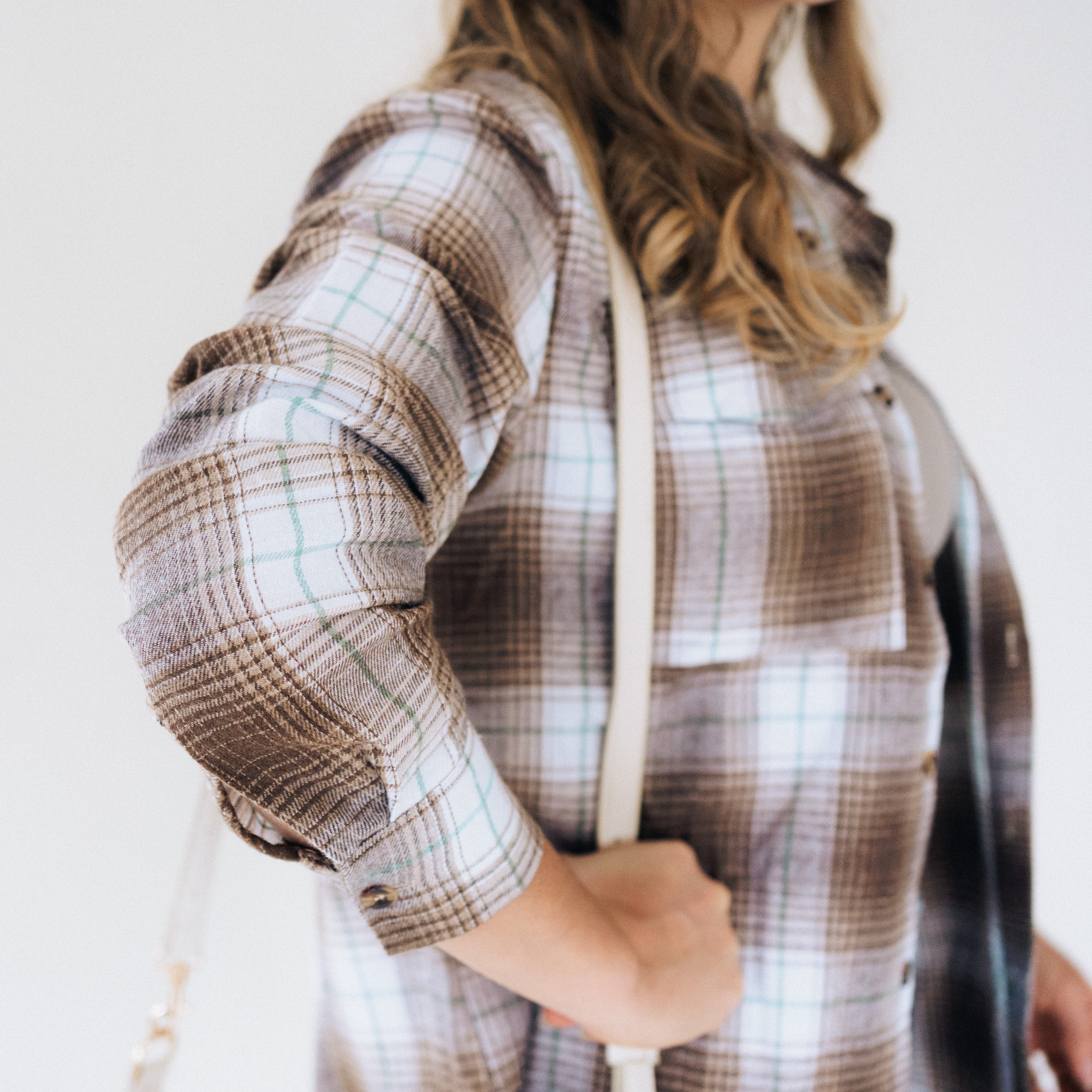 Lightweight Brown Flannel - Adult