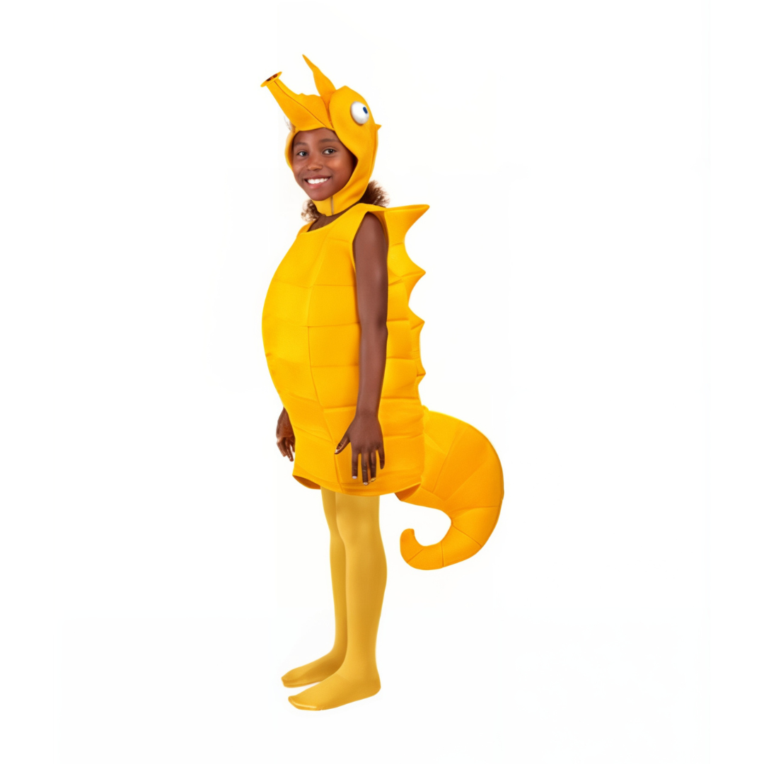 Funny, Yellow Sea Horse Child Medium Costume, Halloween