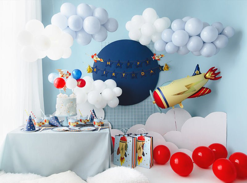 Airplane Balloon Cake Topper
