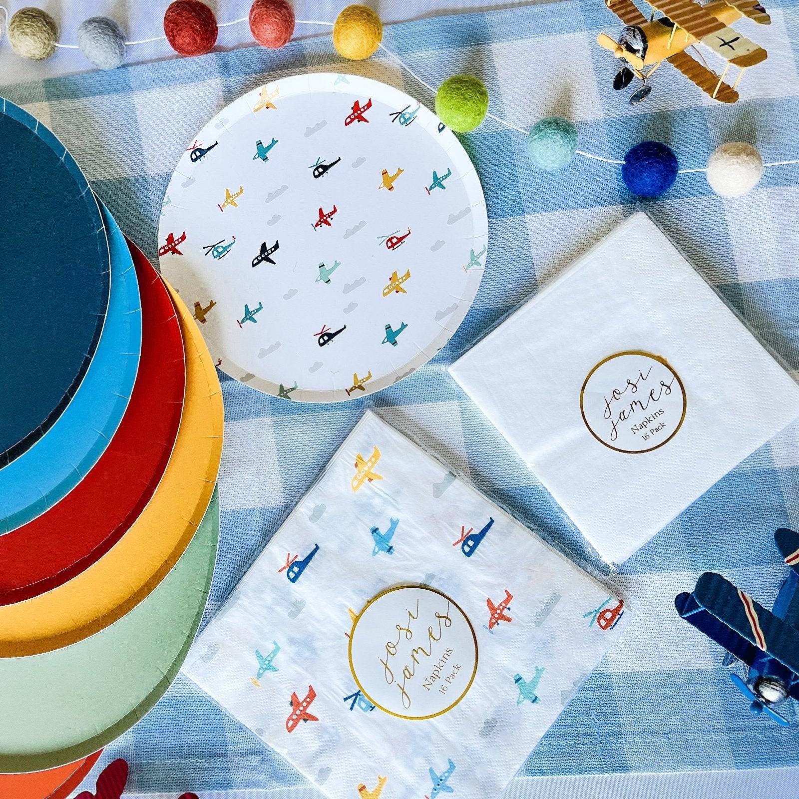 Airplane Small Plate (8 Per Set)