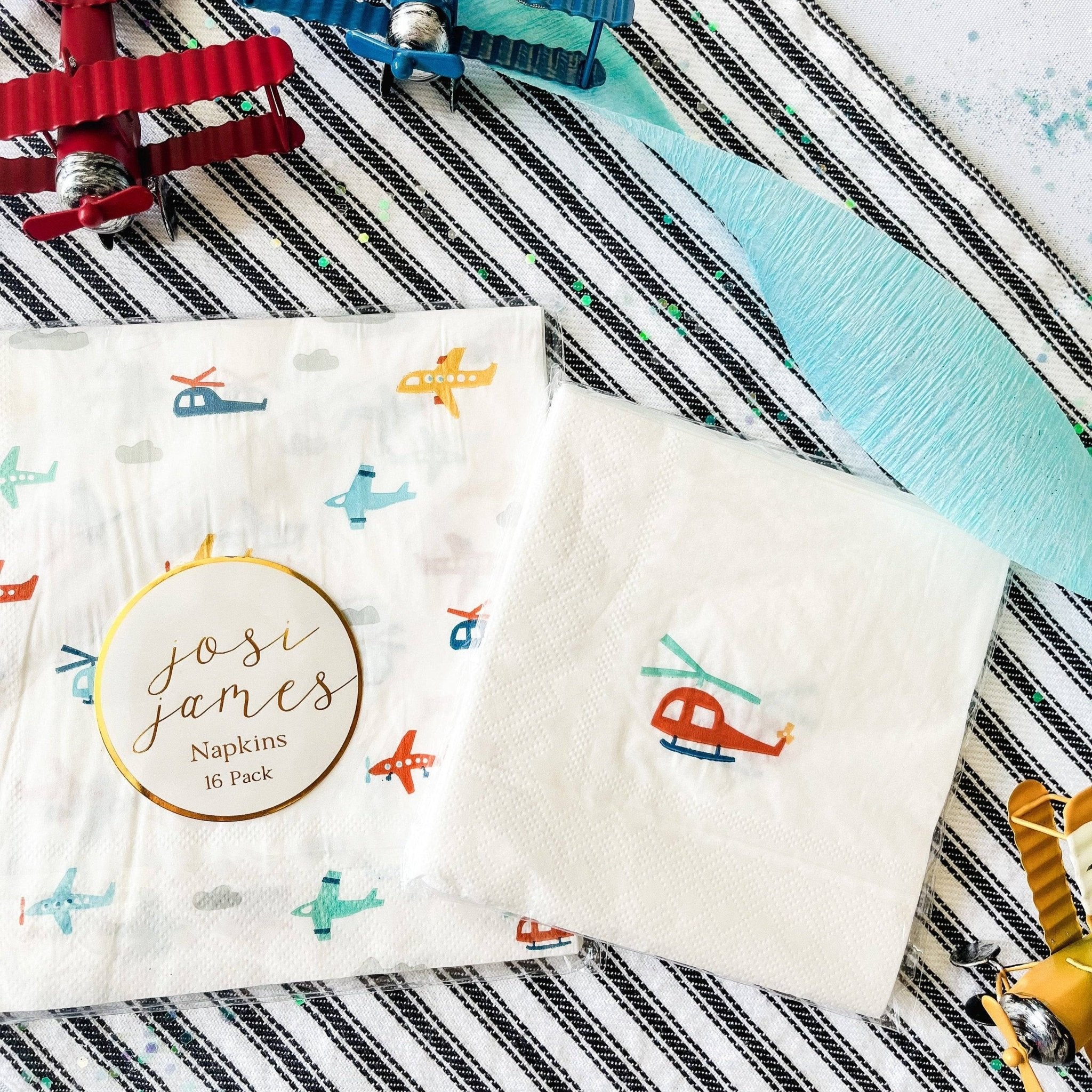 Airplane Napkins Small (16 Per Set)