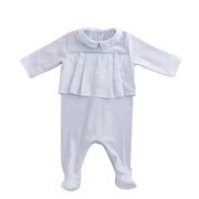 Alan | Baby Boys Blue Organic Cotton All-in-one