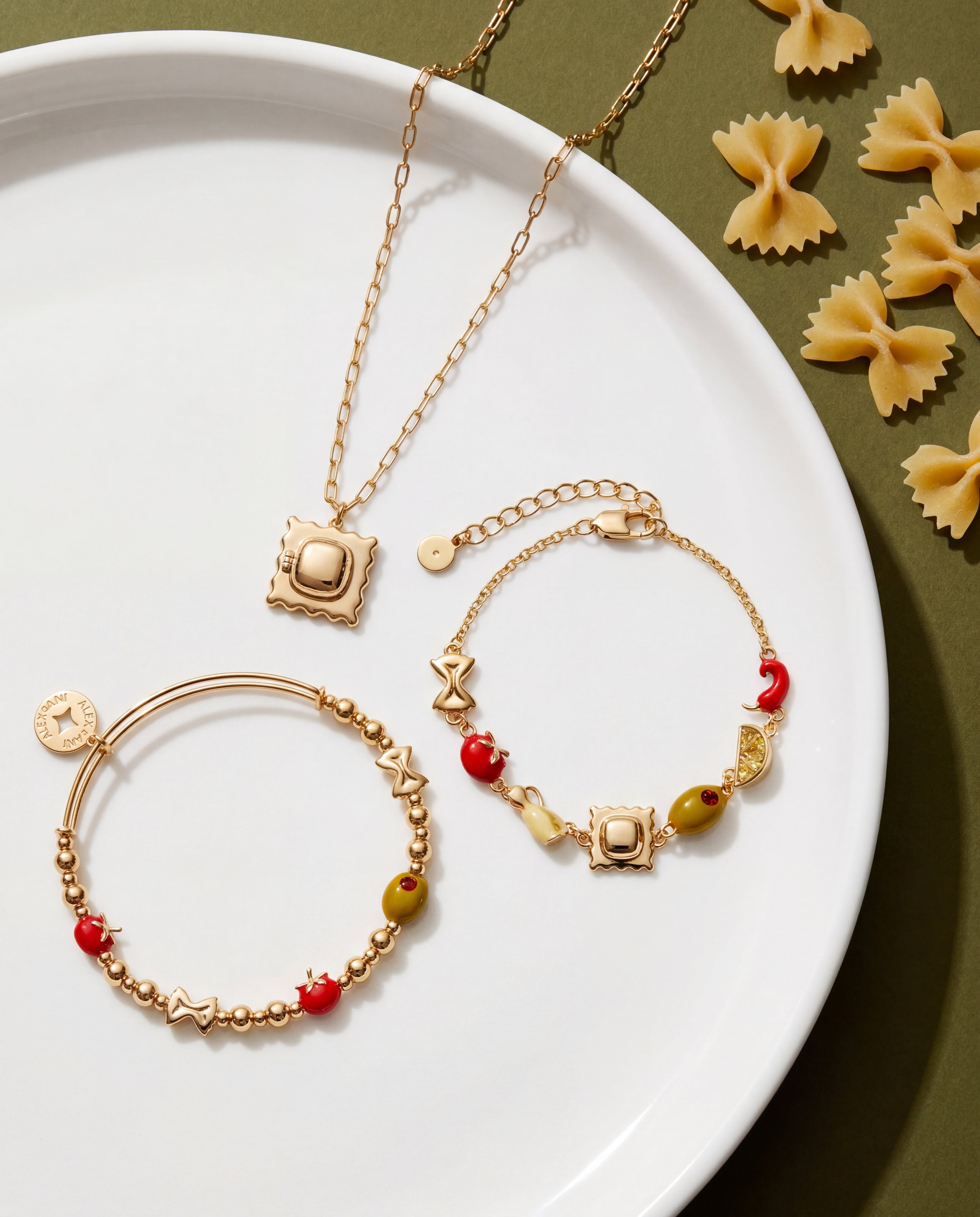 Pasta Girl 'anything Is Pastable' Ravioli Locket Pendant