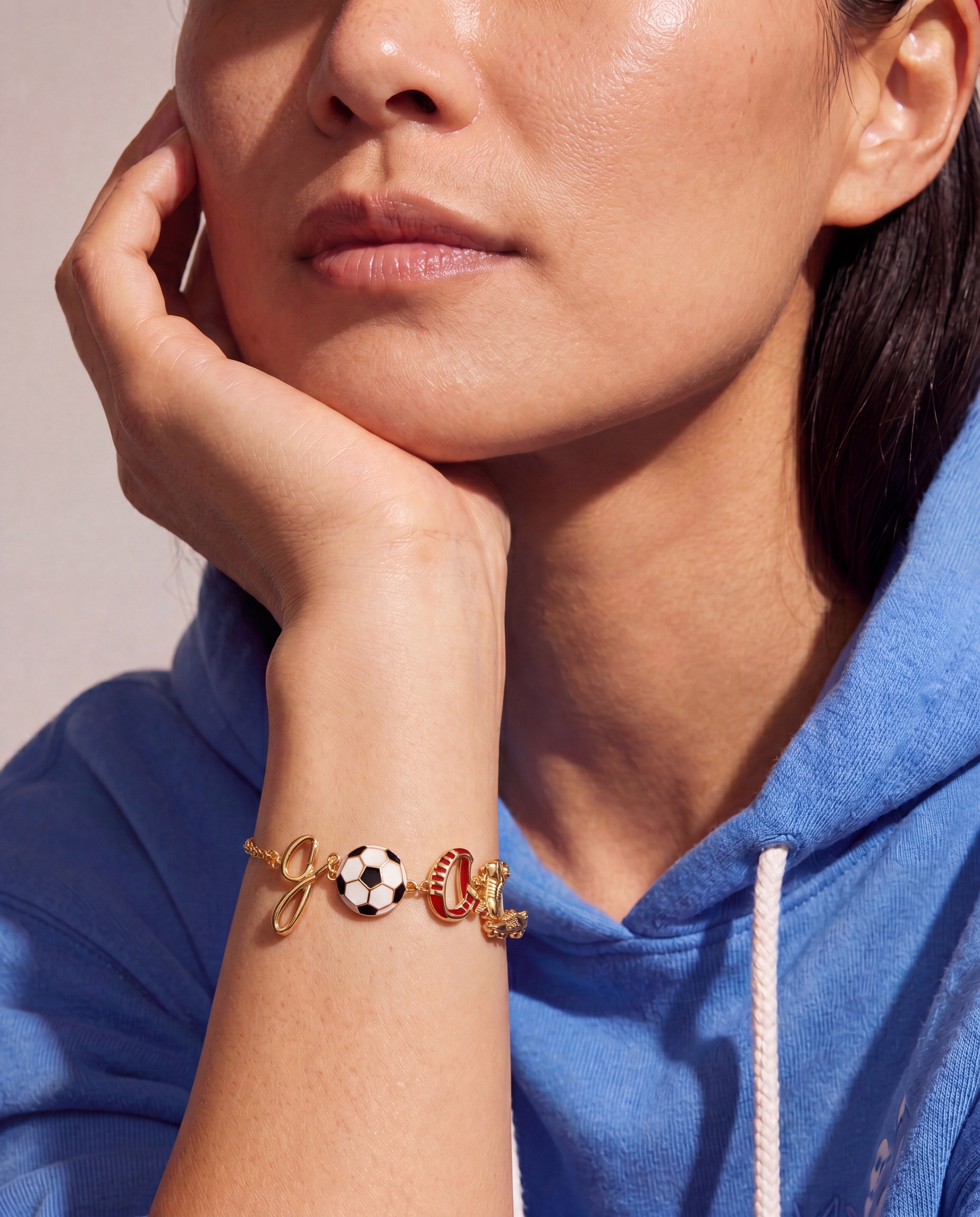 Soccer Goal Linear Bracelet