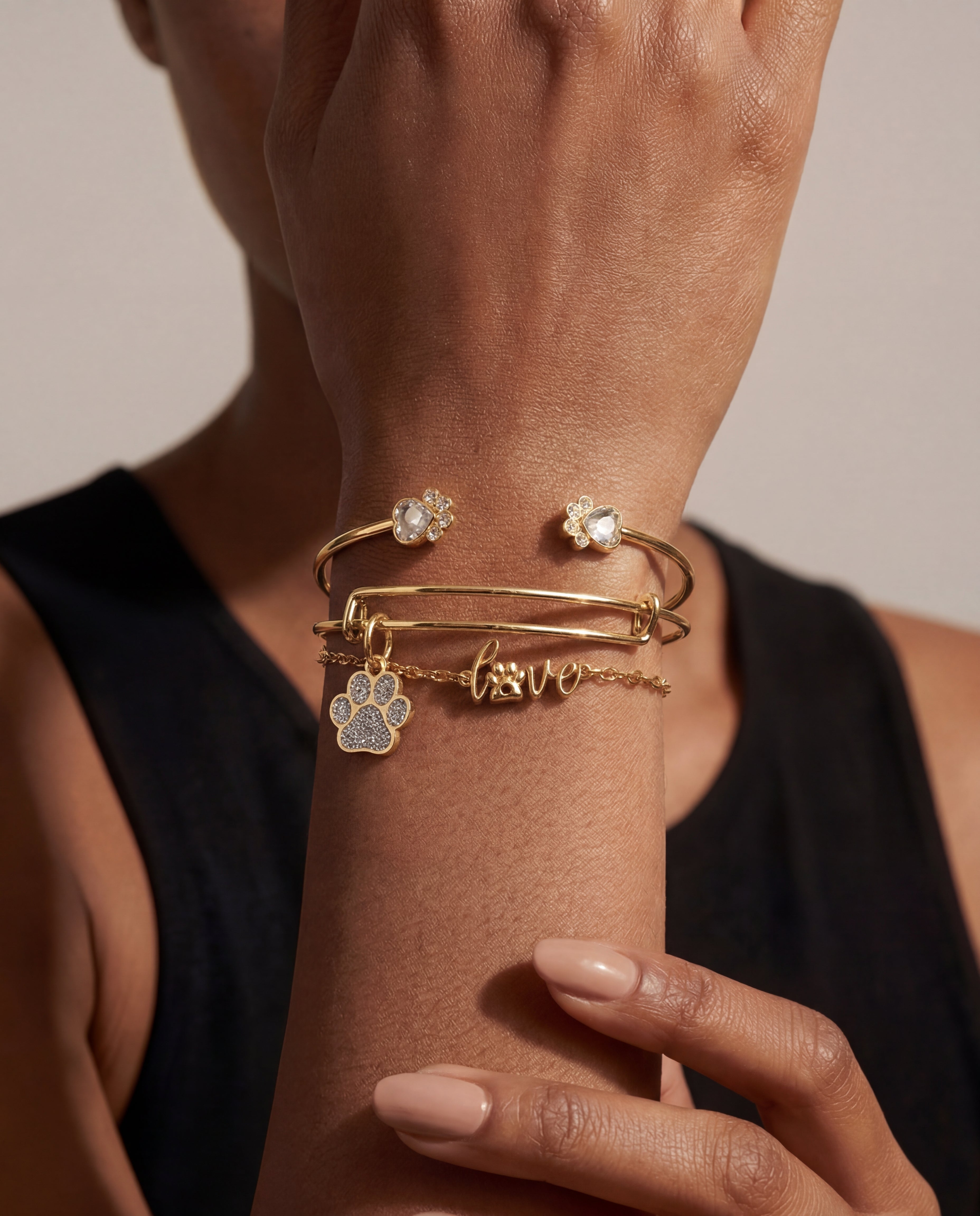 'paws Of Love' Bracelet Set Of 3