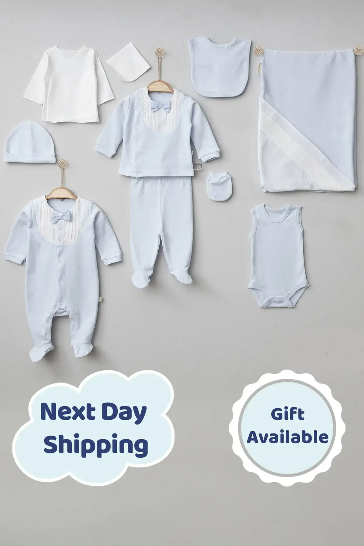 Alex Blue Newborn Coming Home Set (10 Pcs)