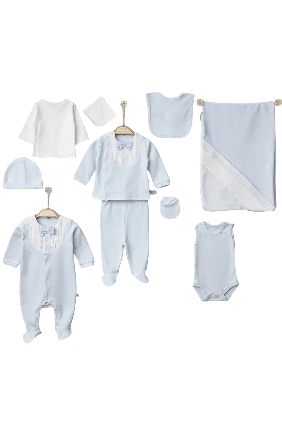 THA Dressing Alex Blue Newborn Coming Home Set (10 Pcs)