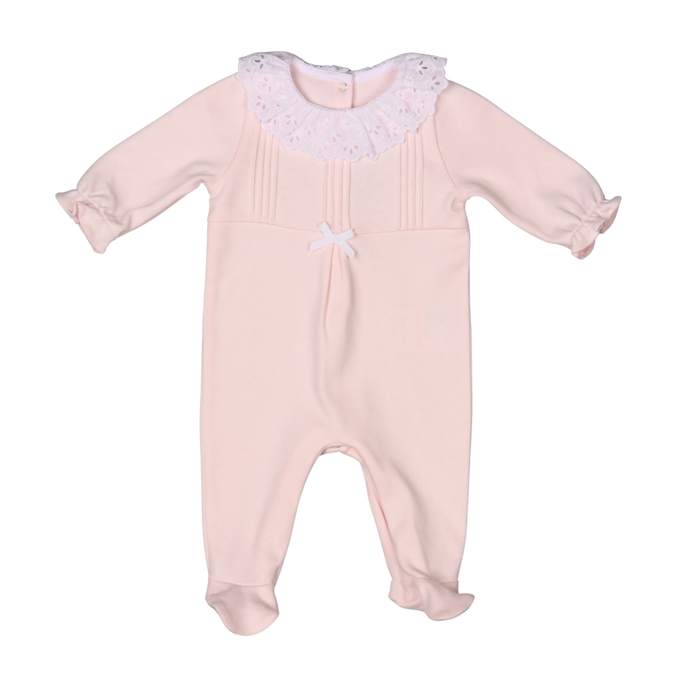 Aline | Girls Pink Organic Cotton Babygrow