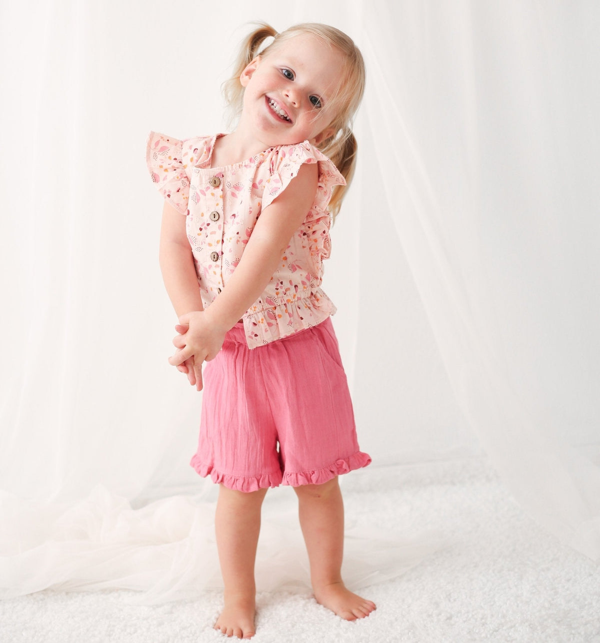 Aliya Pink Short And Top