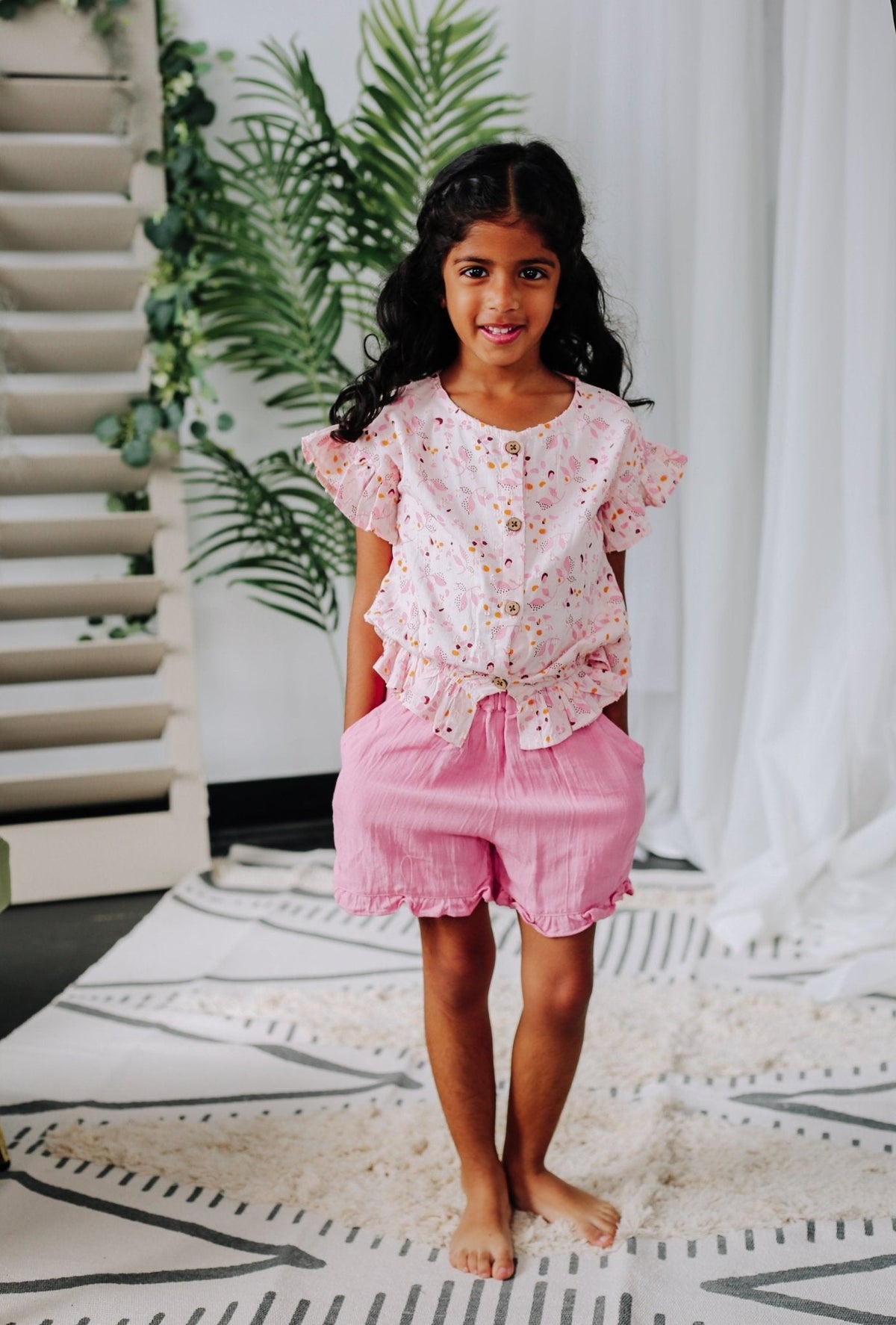 Aliya Pink Short And Top
