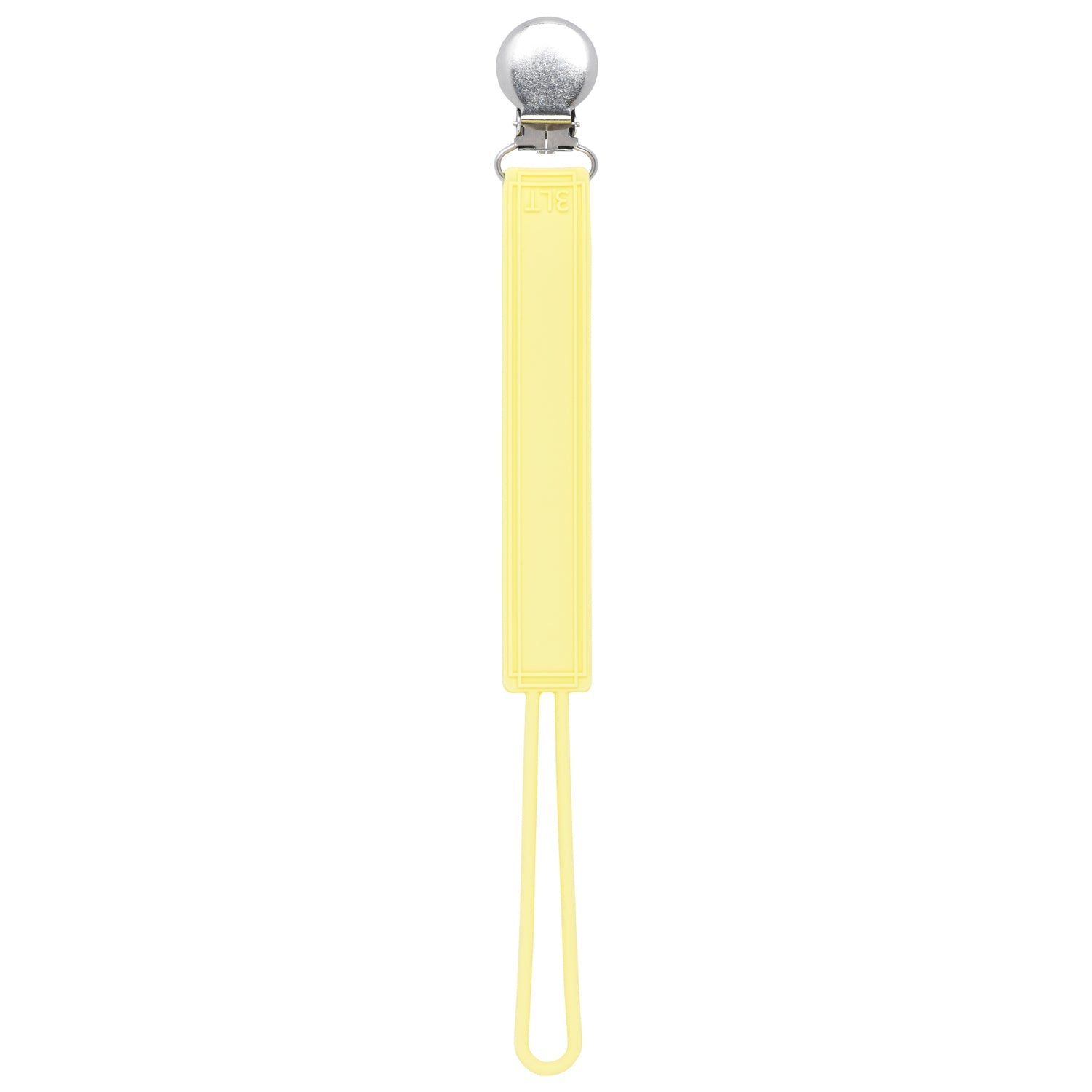 Classic Baby Yellow All Silicone One Piece Pacifier Clip