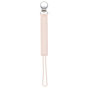 Classic Tan Beige Neutral All Silicone One Piece Pacifier Clip
