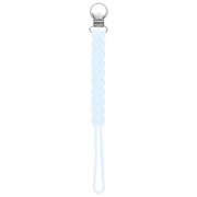 Twist Baby Blue All Silicone One Piece Pacifier Clip