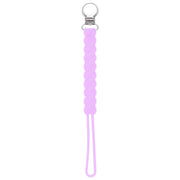 Twist Lavender Purple All Silicone One Piece Pacifier Clip