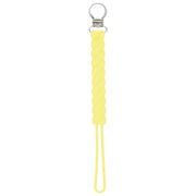Twist Baby Yellow All Silicone One Piece Pacifier Clip