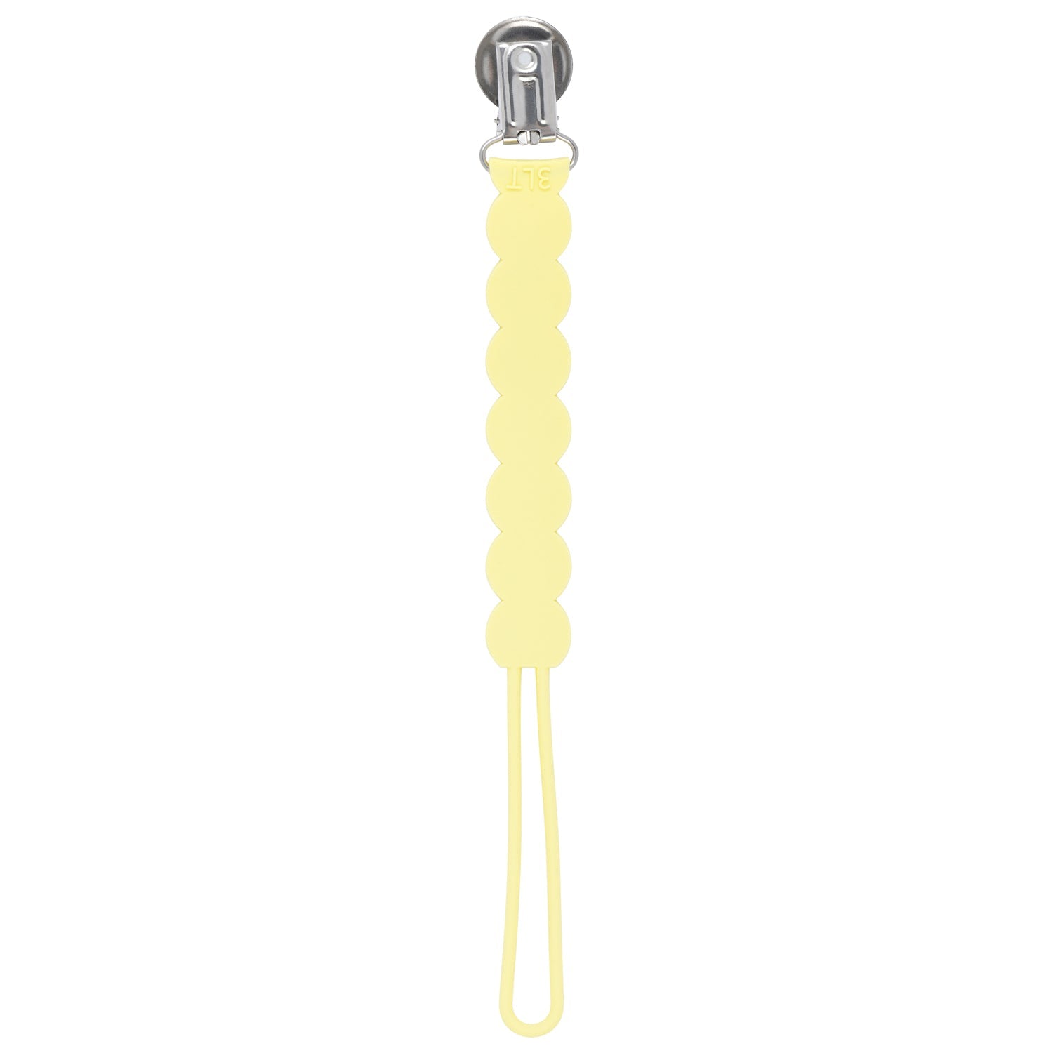 Waverly Baby Yellow All Silicone One Piece Pacifier Clip