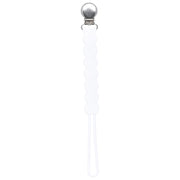 Waverly White All Silicone One Piece Pacifier Clip