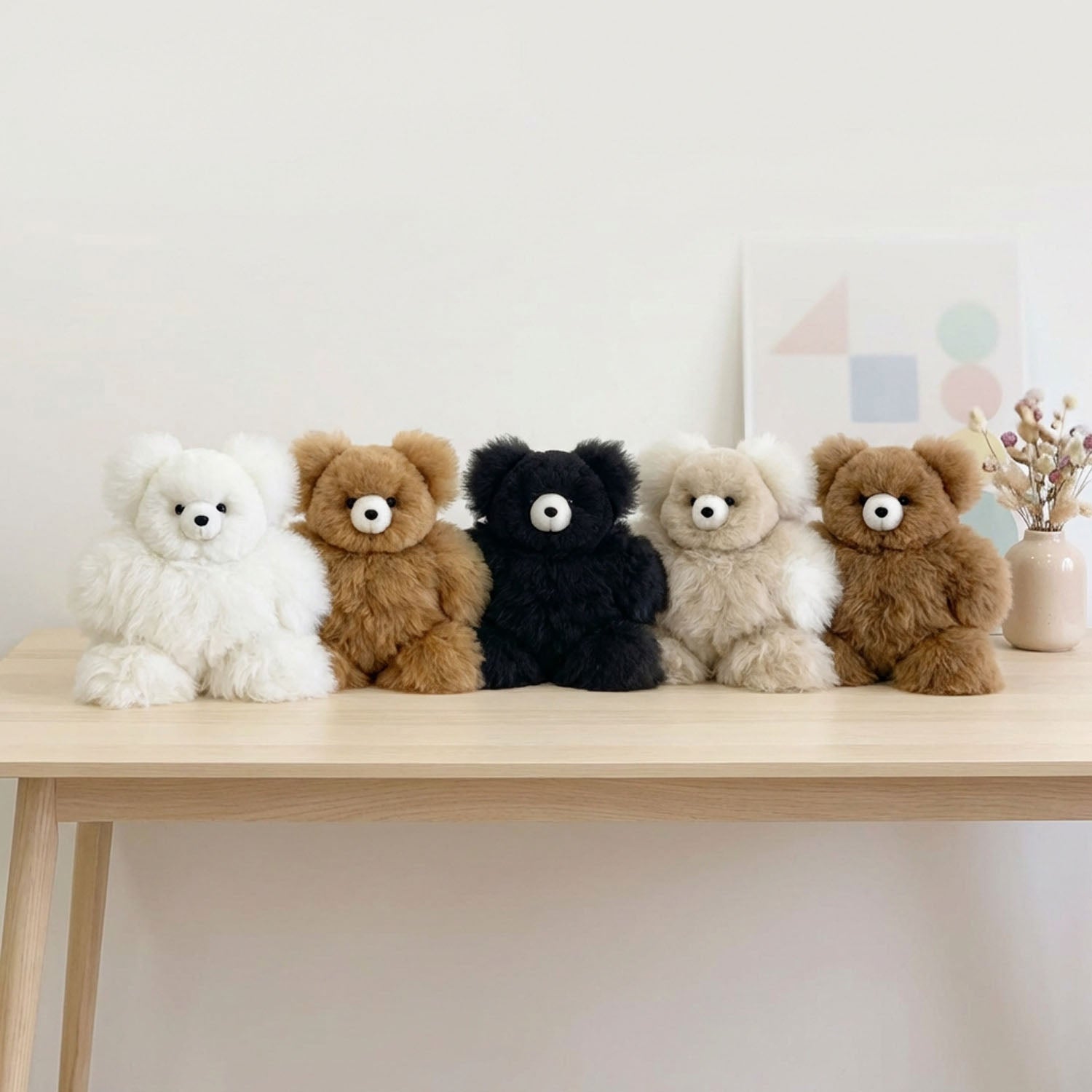 Alpaca Stuffed Animal - Bear - Small 10"