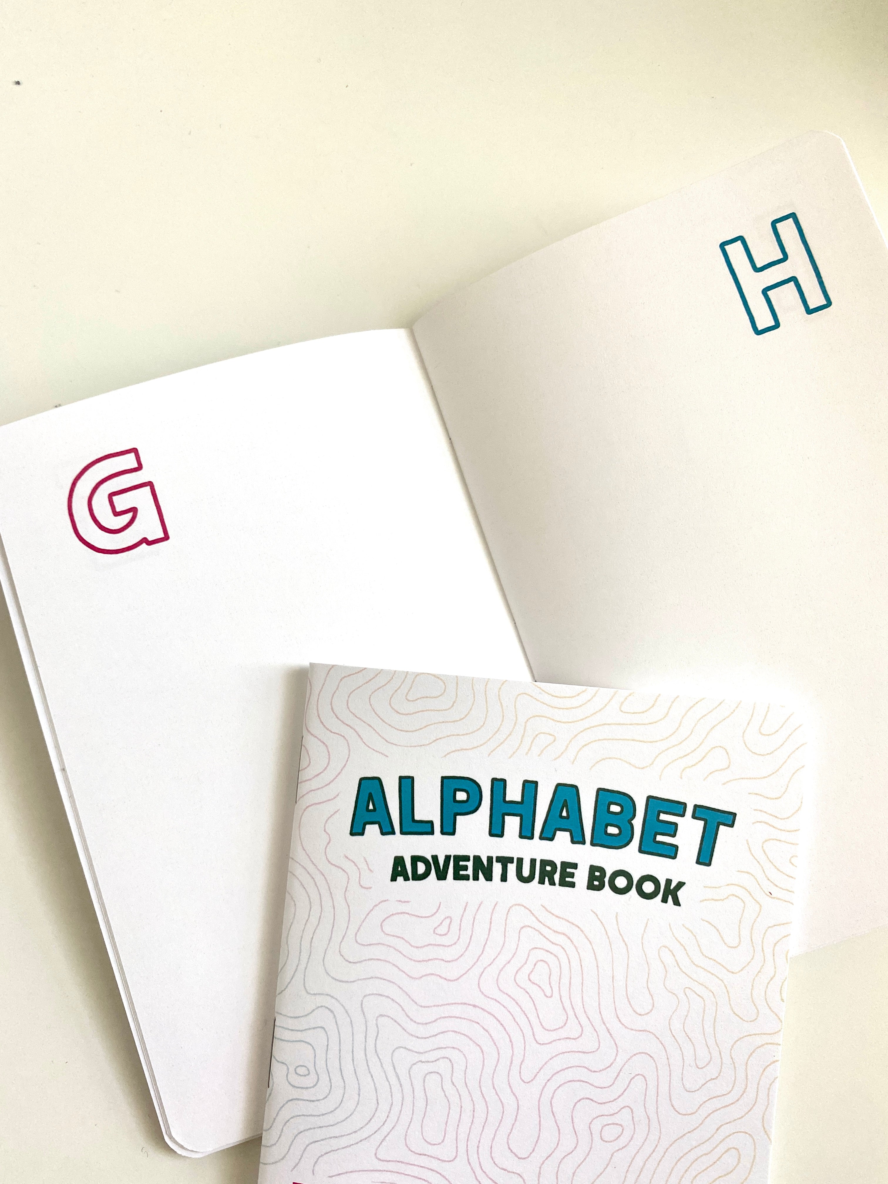 Alphabet Adventure Log Book - Two 28-page Books