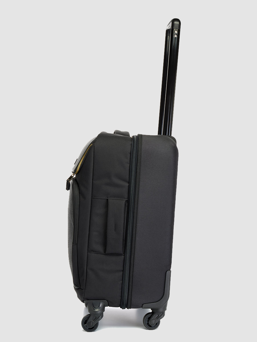 Alyssa 4 Wheel Cabin Carry-On Black & Gold